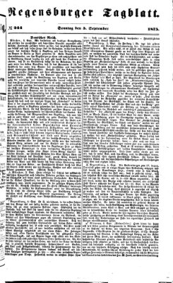 Regensburger Tagblatt Sonntag 5. September 1875
