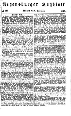 Regensburger Tagblatt Mittwoch 8. September 1875
