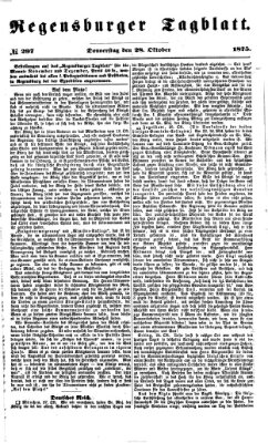 Regensburger Tagblatt Donnerstag 28. Oktober 1875
