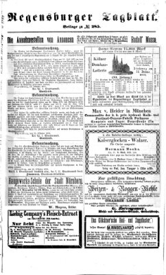 Regensburger Tagblatt Samstag 16. Oktober 1875