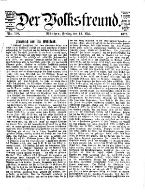 Der Volksfreund Freitag 14. Mai 1875