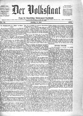Der Volksstaat Sonntag 13. Juni 1875