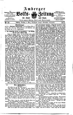 Amberger Volks-Zeitung für Stadt und Land Dienstag 2. März 1875