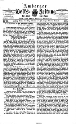 Amberger Volks-Zeitung für Stadt und Land Montag 22. März 1875