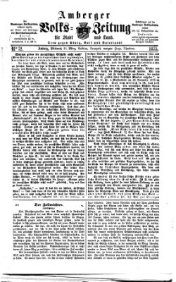Amberger Volks-Zeitung für Stadt und Land Mittwoch 31. März 1875