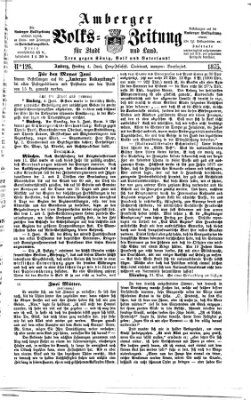 Amberger Volks-Zeitung für Stadt und Land Freitag 4. Juni 1875