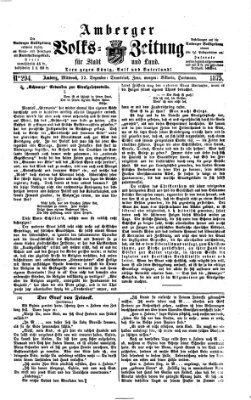 Amberger Volks-Zeitung für Stadt und Land Mittwoch 22. Dezember 1875