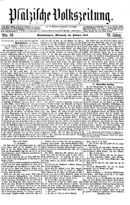 Pfälzische Volkszeitung Mittwoch 24. Februar 1875