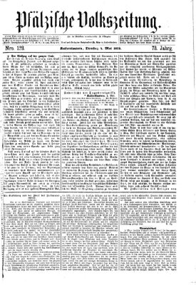 Pfälzische Volkszeitung Dienstag 4. Mai 1875