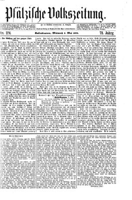 Pfälzische Volkszeitung Mittwoch 5. Mai 1875