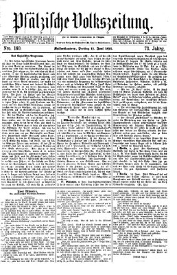 Pfälzische Volkszeitung Freitag 11. Juni 1875
