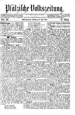 Pfälzische Volkszeitung Samstag 19. Juni 1875
