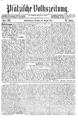 Pfälzische Volkszeitung Samstag 28. August 1875