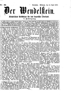 Wendelstein Mittwoch 14. April 1875
