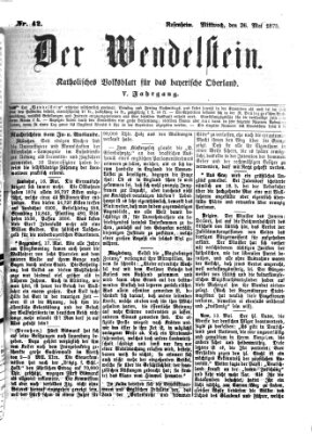Wendelstein Mittwoch 26. Mai 1875