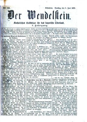 Wendelstein Samstag 5. Juni 1875