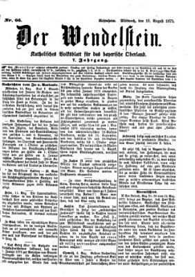 Wendelstein Mittwoch 18. August 1875