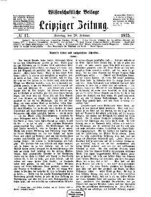 Leipziger Zeitung Sonntag 28. Februar 1875