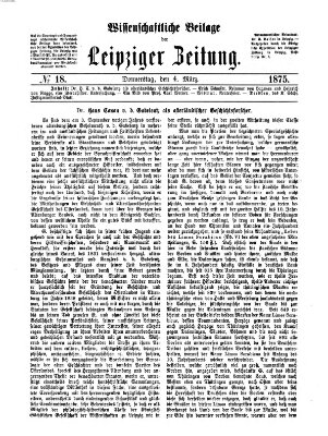 Leipziger Zeitung Donnerstag 4. März 1875