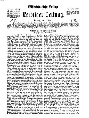 Leipziger Zeitung Sonntag 9. Mai 1875