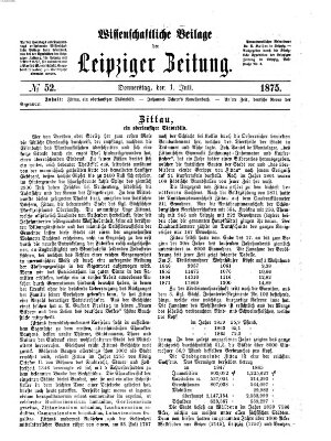 Leipziger Zeitung Donnerstag 1. Juli 1875