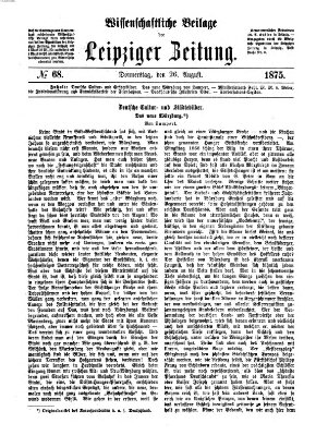 Leipziger Zeitung Donnerstag 26. August 1875