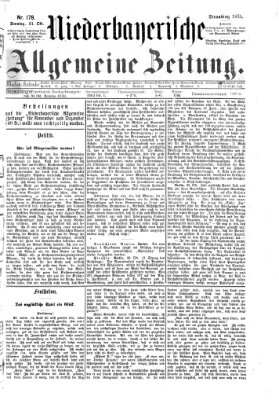 Niederbayerische allgemeine Zeitung Sonntag 31. Oktober 1875