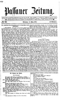 Passauer Zeitung Mittwoch 10. März 1875