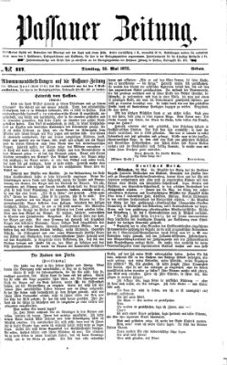 Passauer Zeitung Dienstag 25. Mai 1875