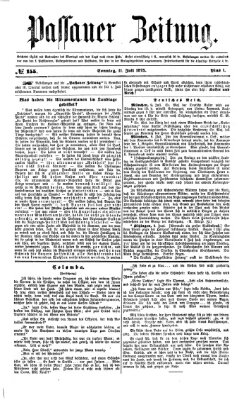 Passauer Zeitung Sonntag 11. Juli 1875