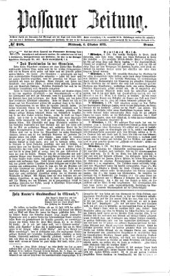 Passauer Zeitung Mittwoch 6. Oktober 1875
