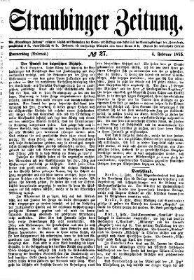 Straubinger Zeitung Donnerstag 4. Februar 1875