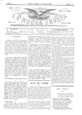 La nuova frusta (La frusta) Donnerstag 15. Juli 1875