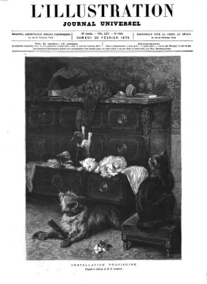 L' illustration Samstag 20. Februar 1875
