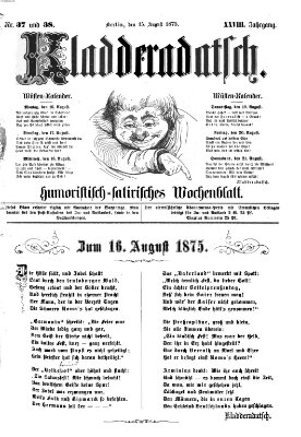 Kladderadatsch Sonntag 15. August 1875