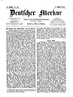 Deutscher Merkur Samstag 3. April 1875
