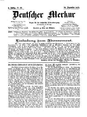 Deutscher Merkur Freitag 24. Dezember 1875