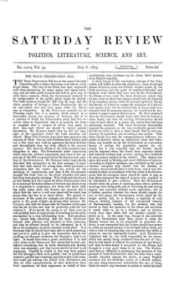 Saturday review Samstag 8. Mai 1875