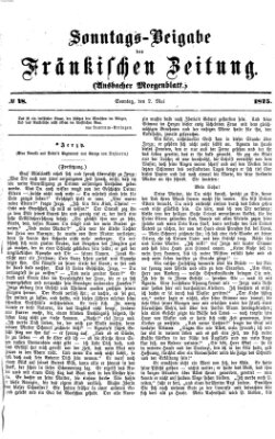 Fränkische Zeitung (Ansbacher Morgenblatt) Sonntag 2. Mai 1875