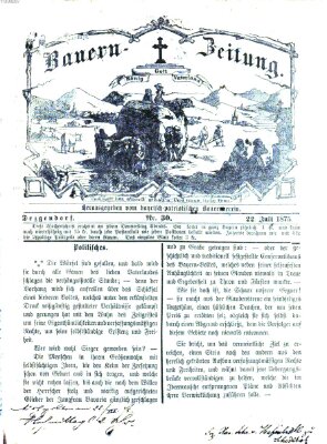 Bauern-Zeitung Donnerstag 22. Juli 1875