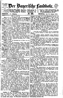Der Bayerische Landbote Sonntag 24. Januar 1875