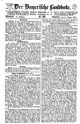 Der Bayerische Landbote Sonntag 31. Januar 1875
