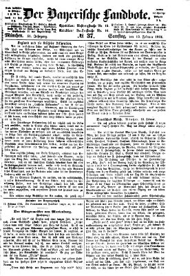 Der Bayerische Landbote Samstag 13. Februar 1875
