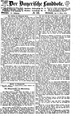 Der Bayerische Landbote Mittwoch 3. März 1875