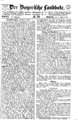 Der Bayerische Landbote Sonntag 4. April 1875