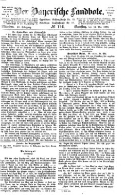 Der Bayerische Landbote Samstag 15. Mai 1875