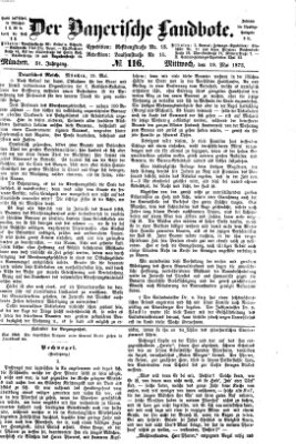 Der Bayerische Landbote Mittwoch 19. Mai 1875