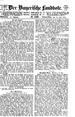 Der Bayerische Landbote Donnerstag 17. Juni 1875