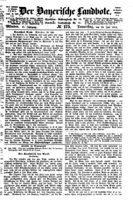 Der Bayerische Landbote Donnerstag 29. Juli 1875