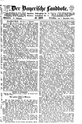 Der Bayerische Landbote Dienstag 7. September 1875